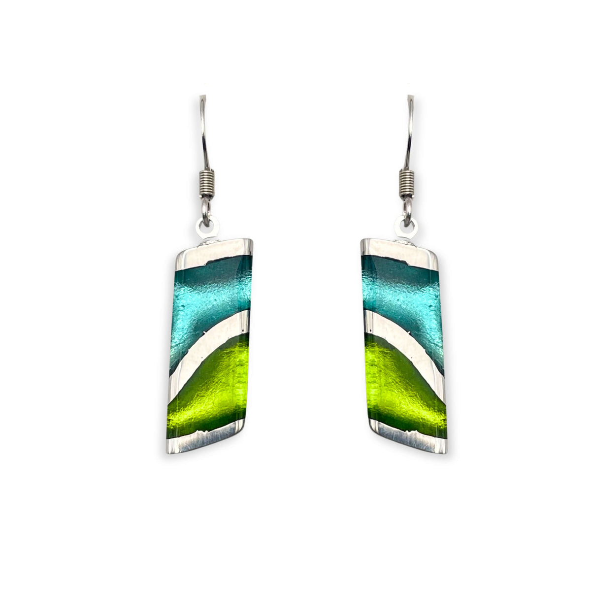 Zest Lava Shiny Fish Hook Earrings