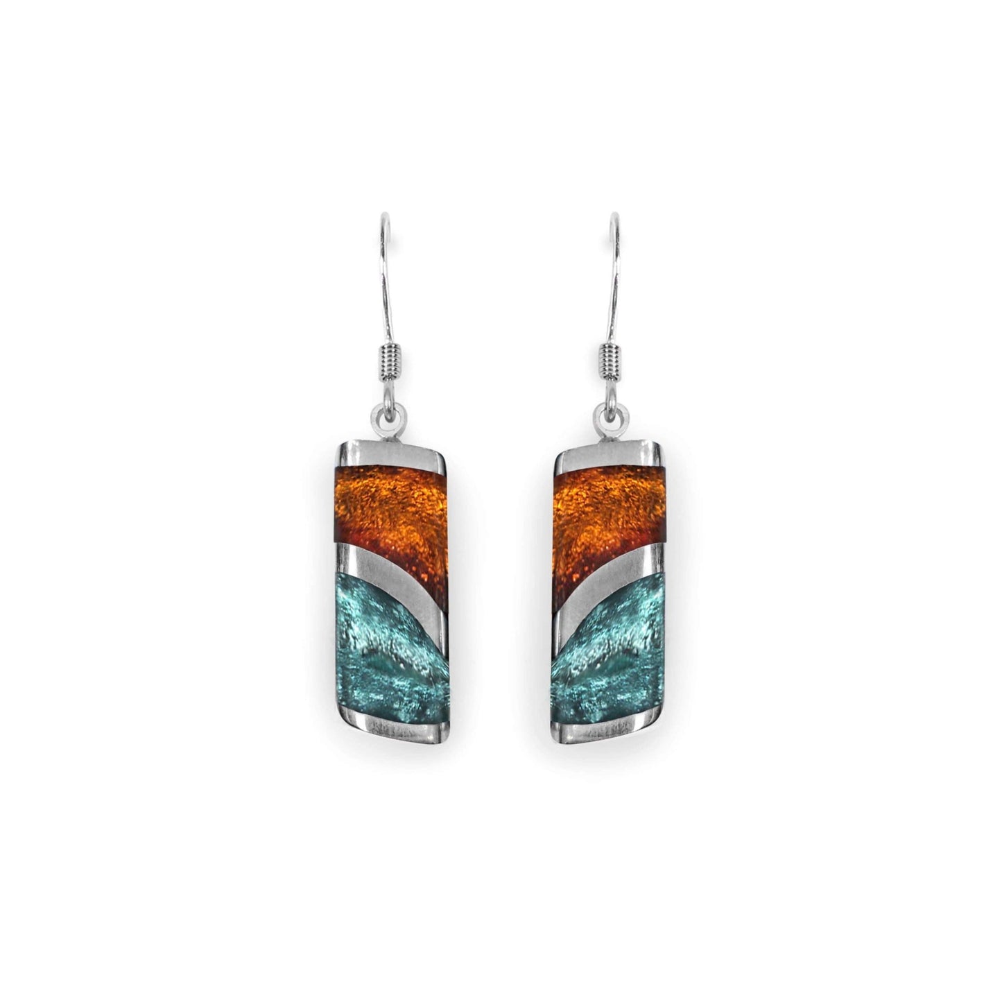 Morocco Lava Shiny Fish Hook Earrings | The Jewellery Stop