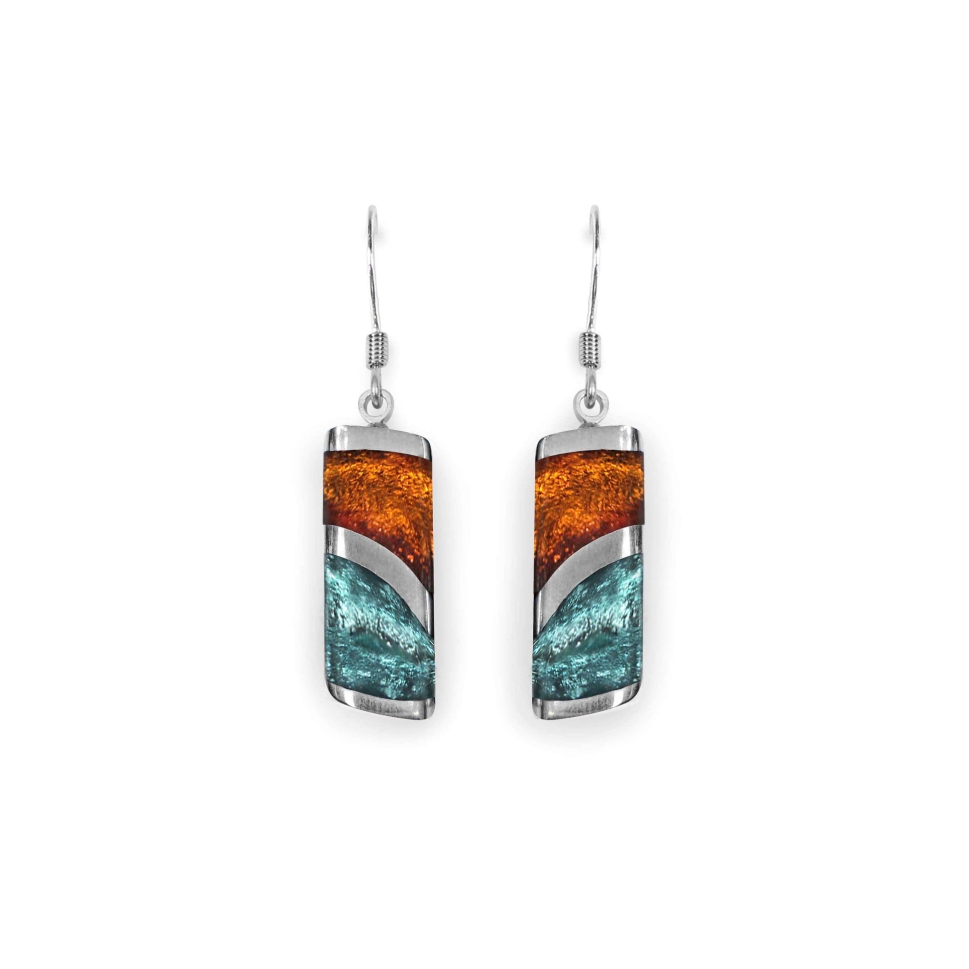 Morocco Lava Shiny Fish Hook Earrings | The Jewellery Stop