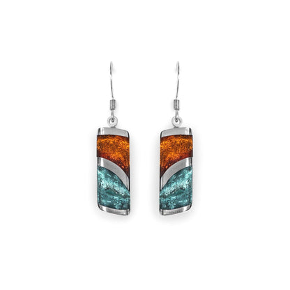 Morocco Lava Shiny Fish Hook Earrings | The Jewellery Stop