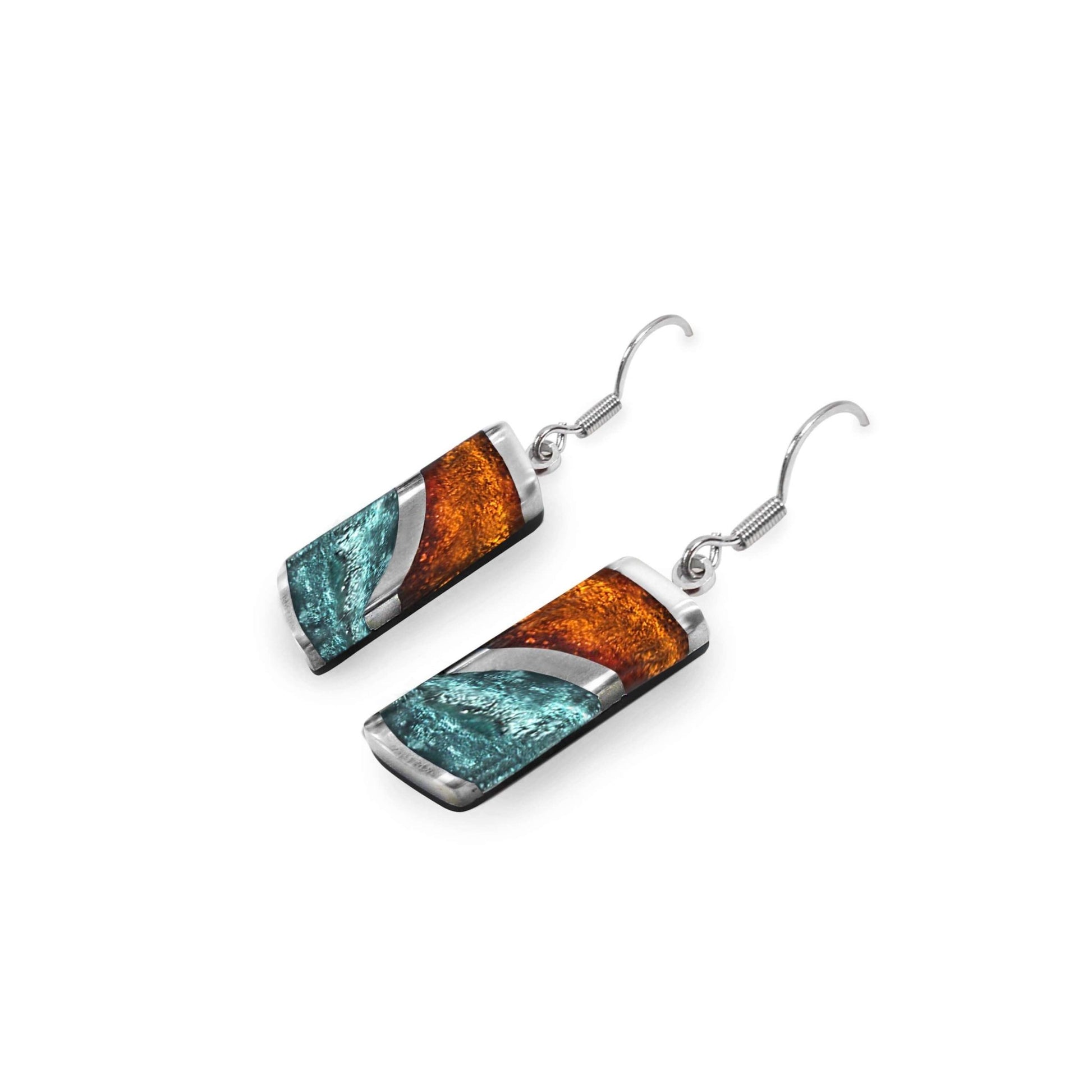 Morocco Lava Shiny Fish Hook Earrings | The Jewellery Stop