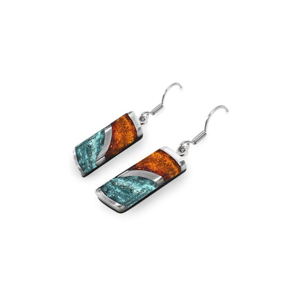 Morocco Lava Shiny Fish Hook Earrings | The Jewellery Stop