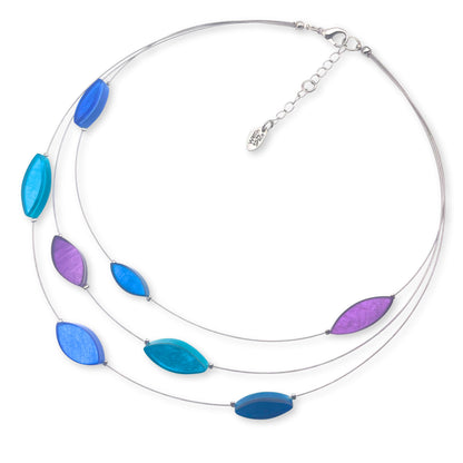 Peacock Petal Shiny Necklace