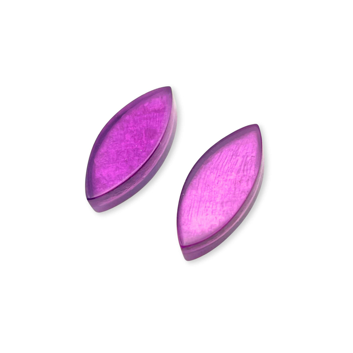 Rainbow Petal Shiny Stud Earrings