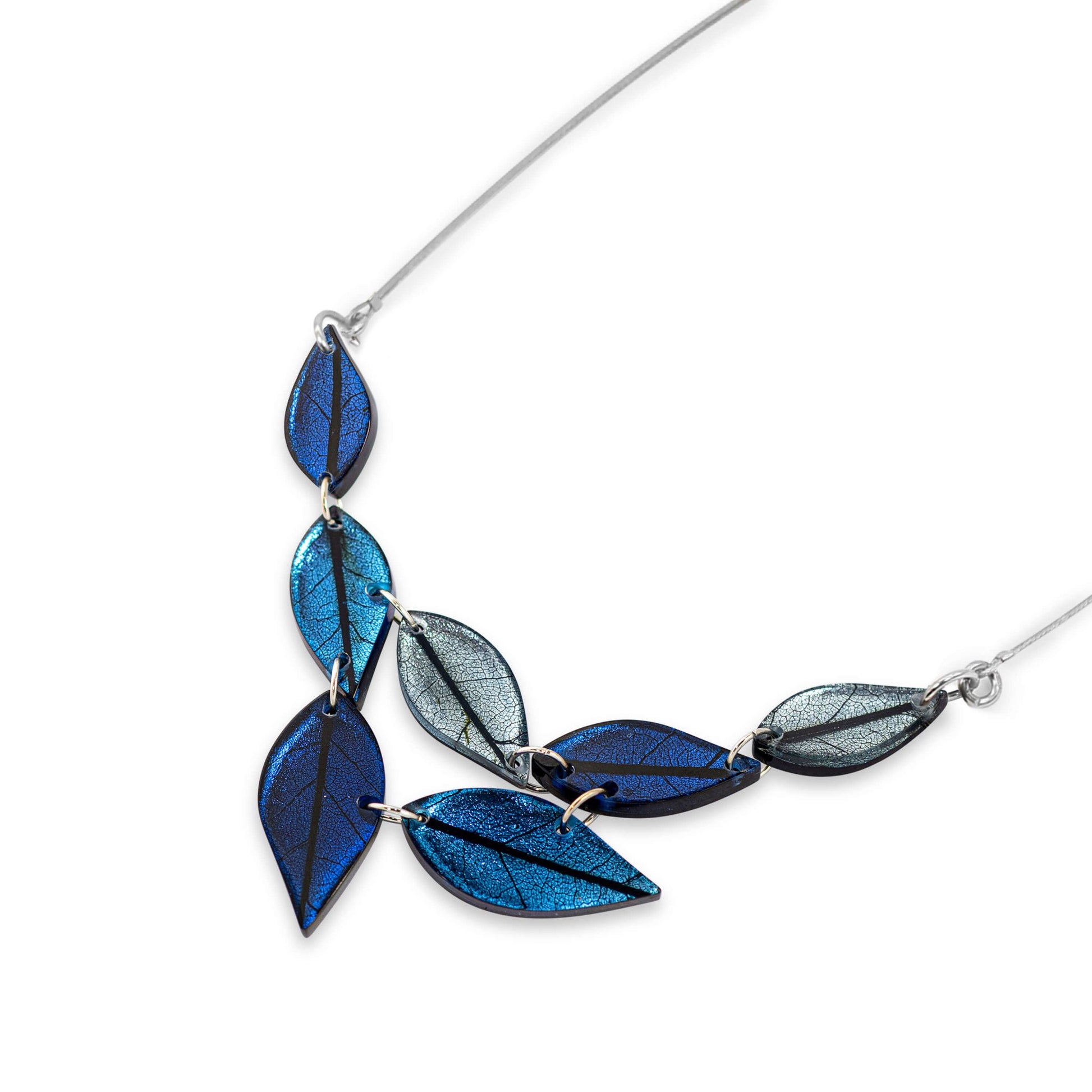 Atlantic Skeletal Leaf Shiny Necklace | The Jewellery Stop
