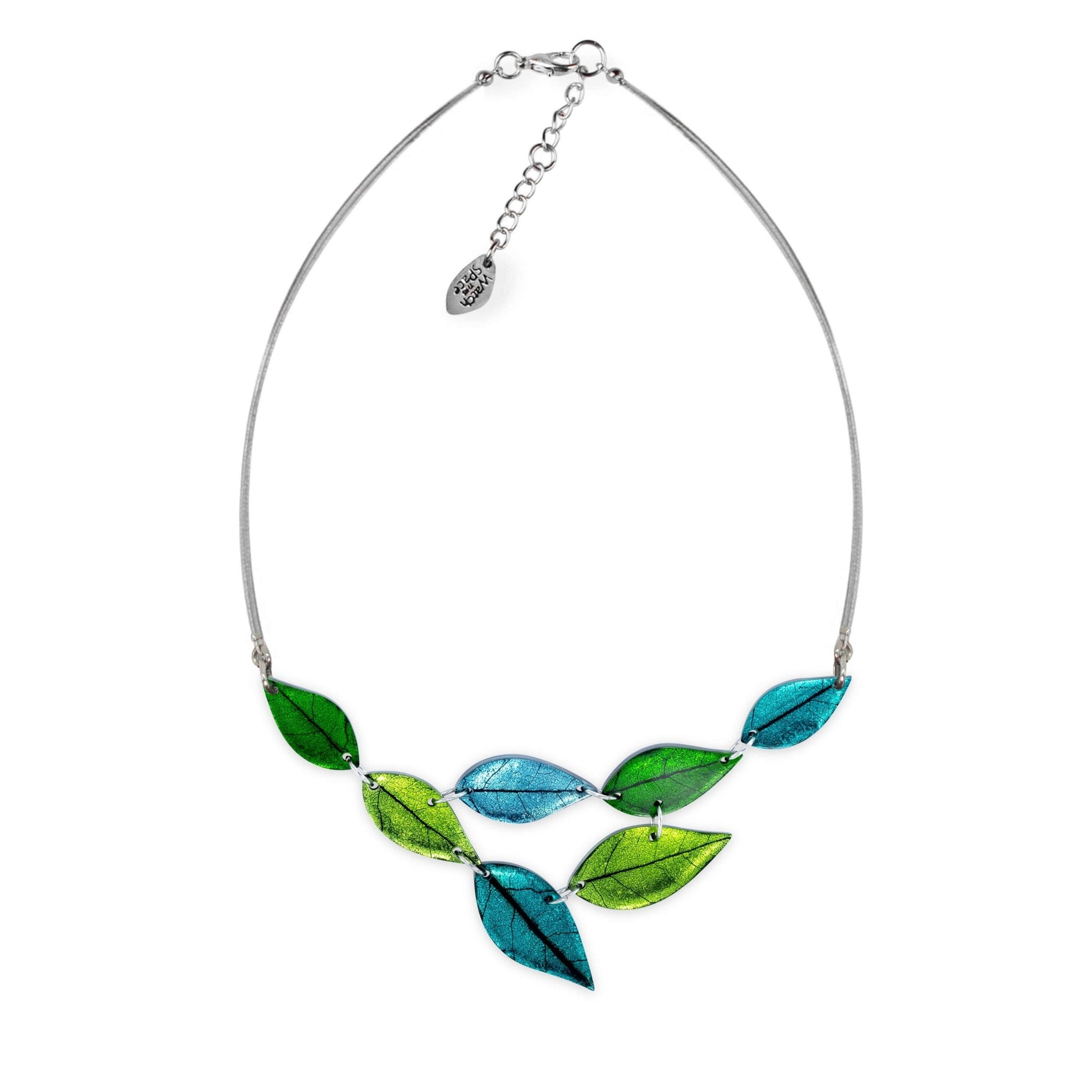 Neptune Skeletal Leaf Shiny Necklace | The Jewellery Stop