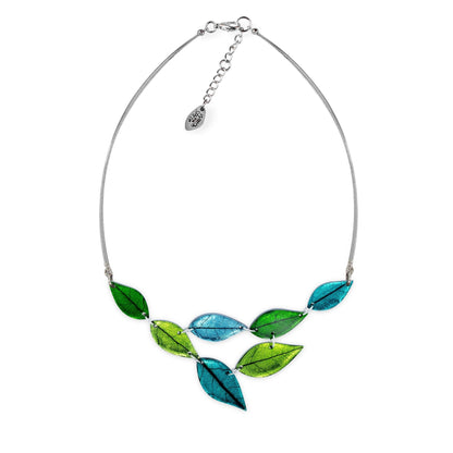 Neptune Skeletal Leaf Shiny Necklace | The Jewellery Stop