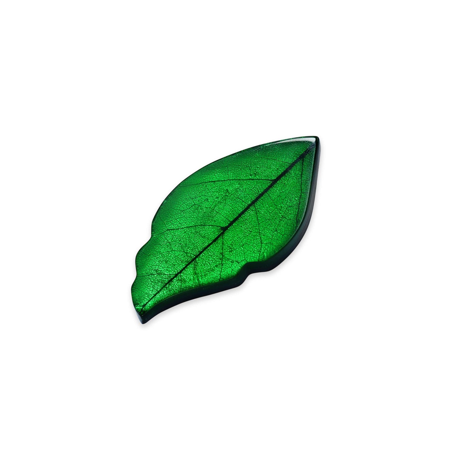 Aurora Skeletal Leaf Shiny Brooch | The Jewellery Stop