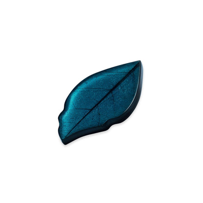 Verdigris Skeletal Leaf Shiny Brooch | The Jewellery Stop