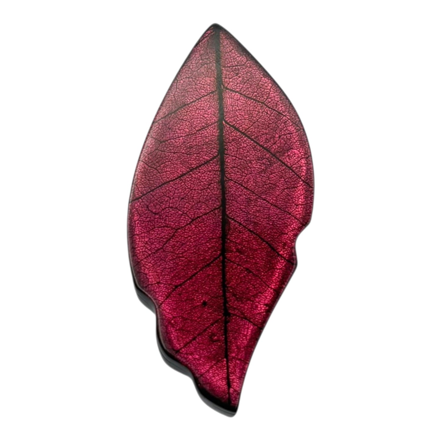 Peony Skeletal Leaf Shiny Brooch | The Jewellery Stop