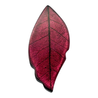 Peony Skeletal Leaf Shiny Brooch | The Jewellery Stop