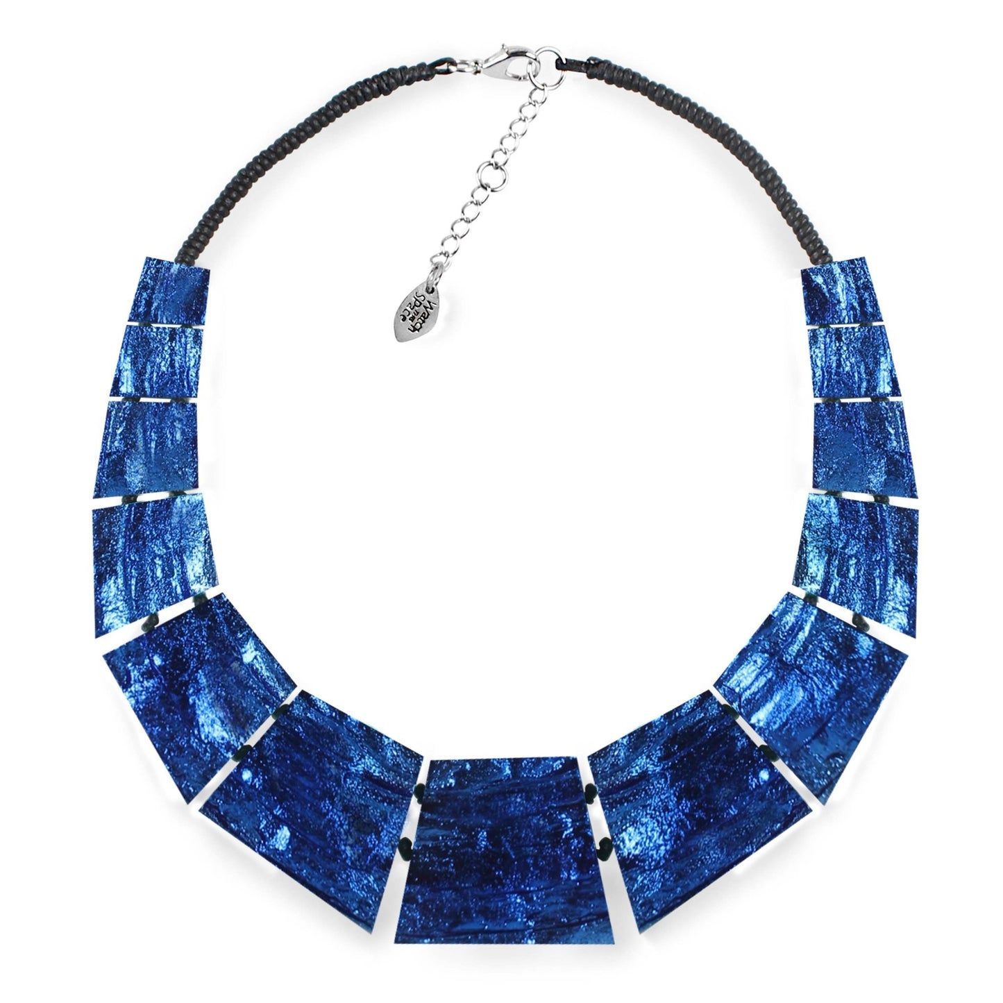 Azure Aztec Collar Shiny Necklace | The Jewellery Stop