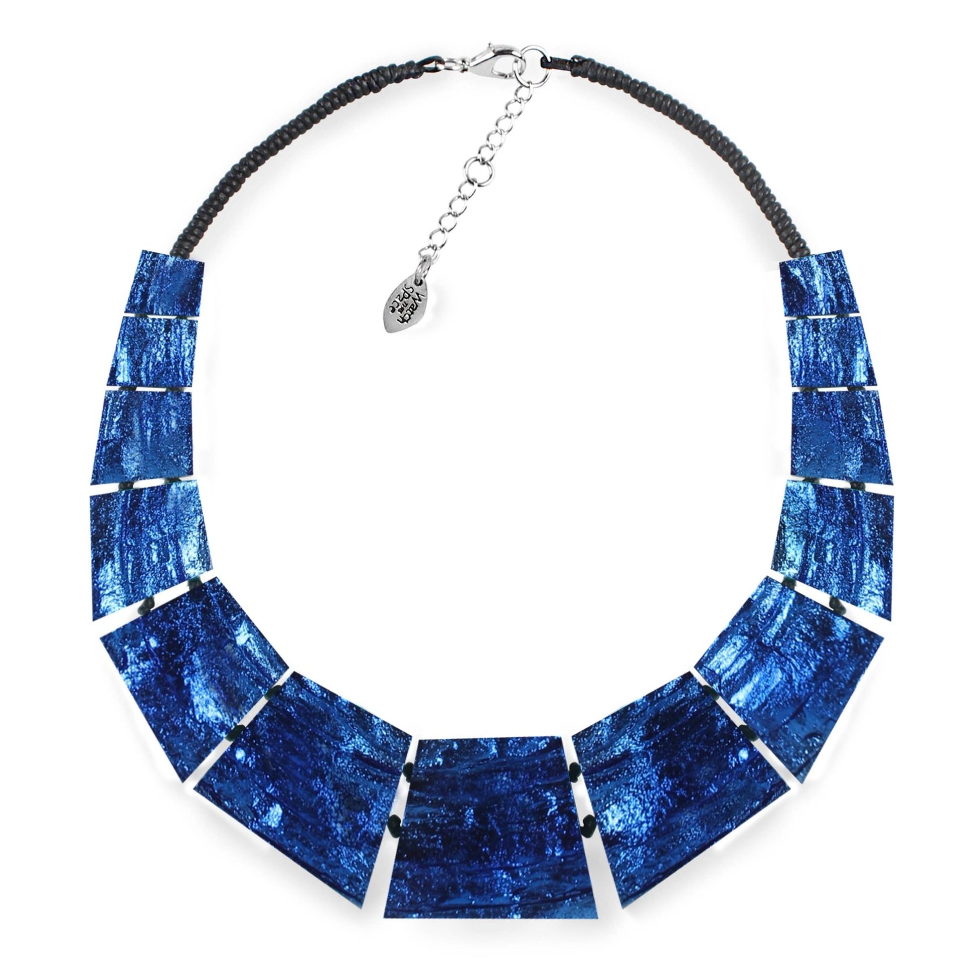 Azure Aztec Collar Shiny Necklace | The Jewellery Stop