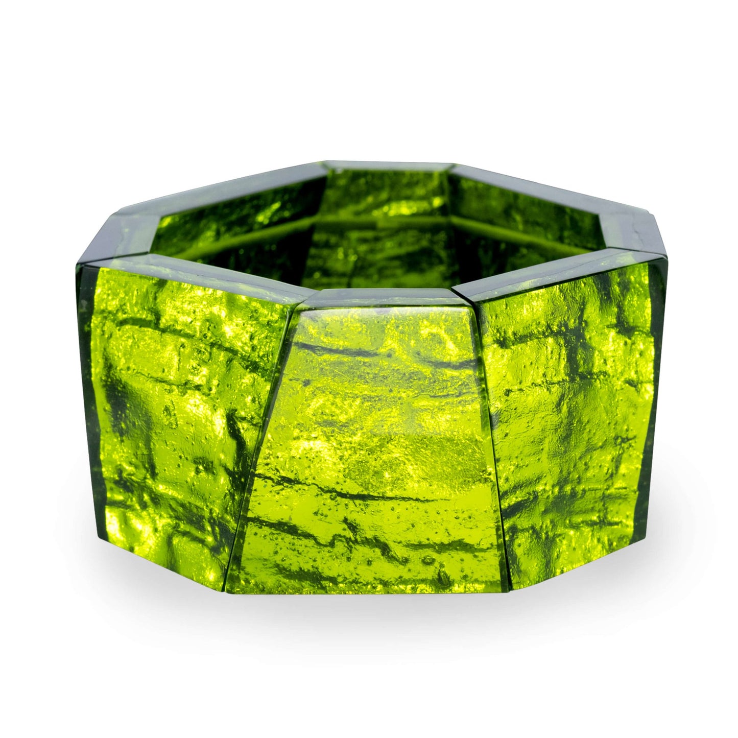 Lime Aztec Shiny Bangle | The Jewellery Stop