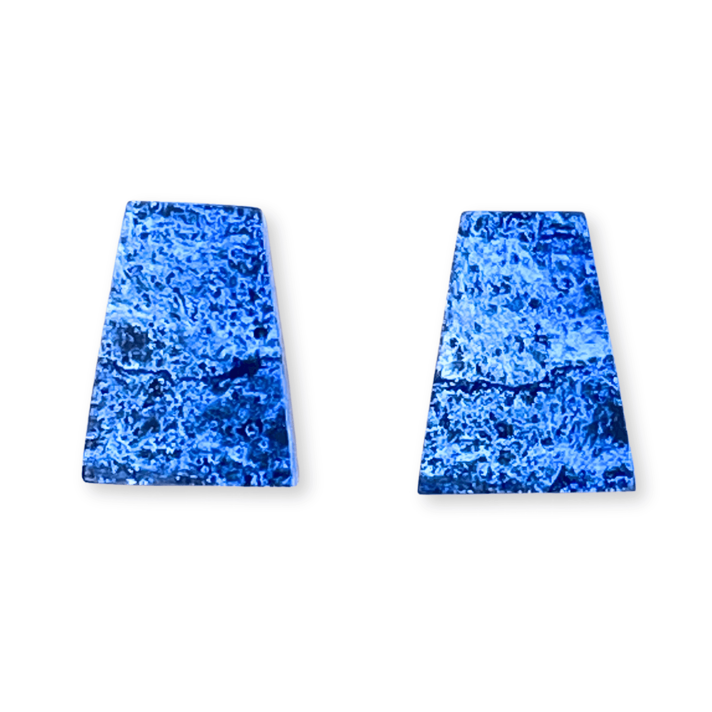 Azure Aztec Shiny Stud Earrings