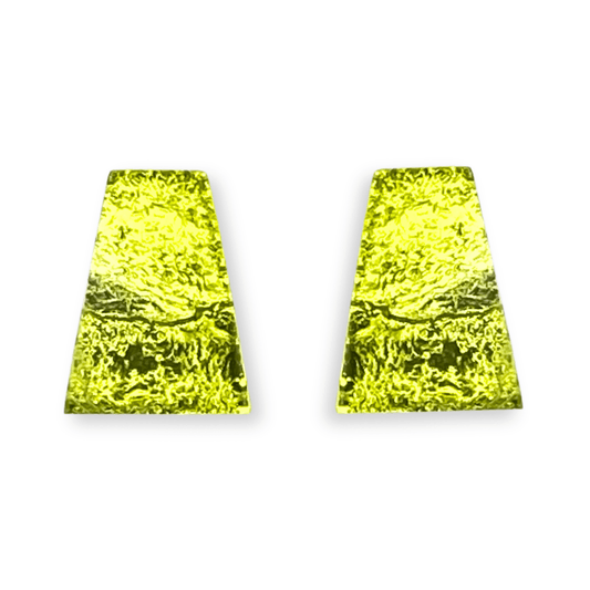 Peridot Aztec Shiny Stud Earrings