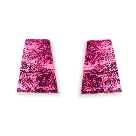 Pink Aztec Shiny Stud Earrings