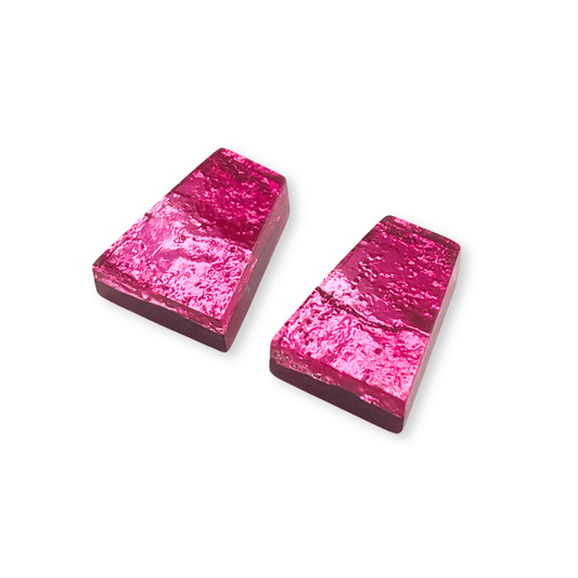 Pink Aztec Shiny Stud Earrings