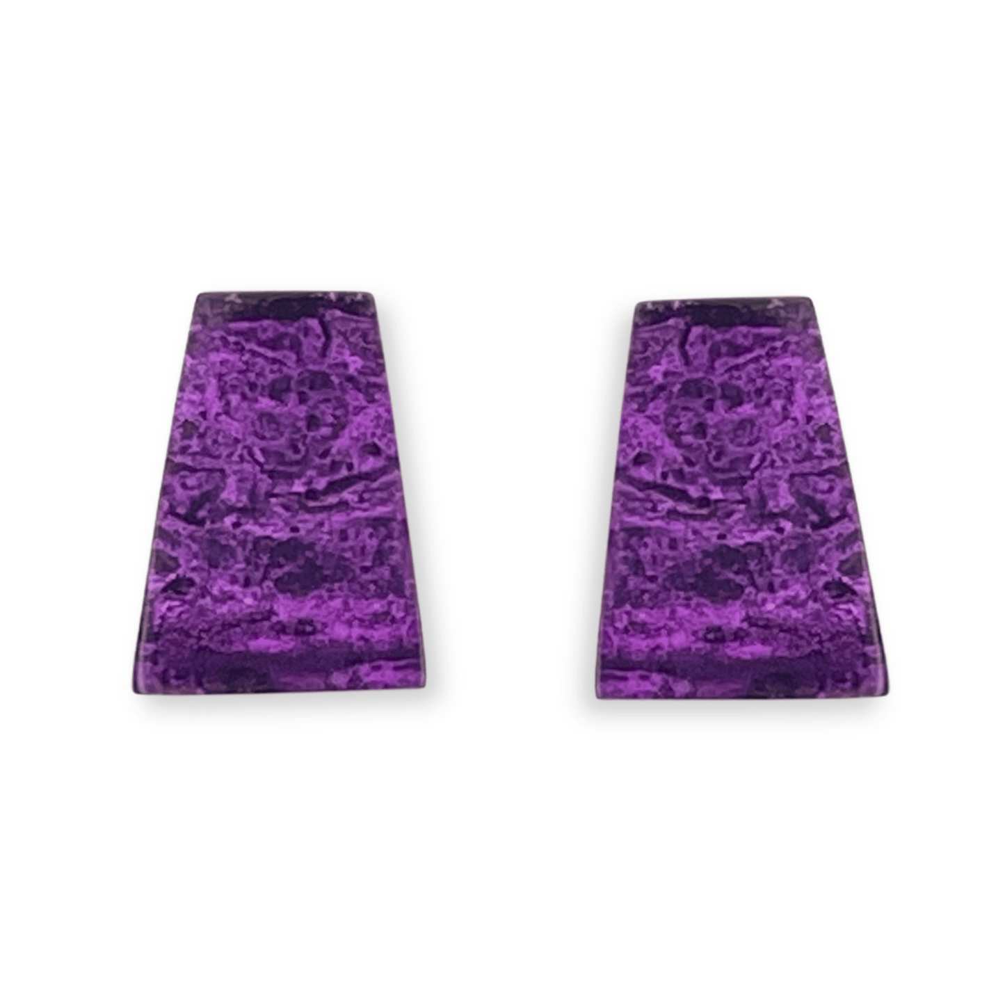Purple Aztec Shiny Stud Earrings
