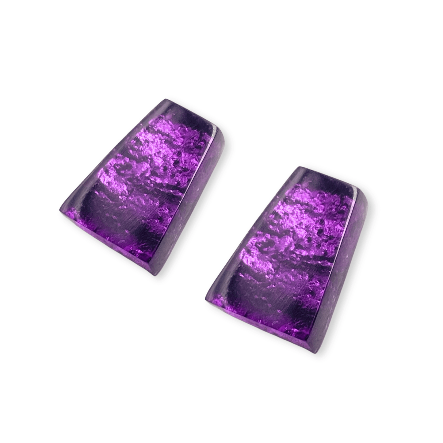Purple Aztec Shiny Stud Earrings