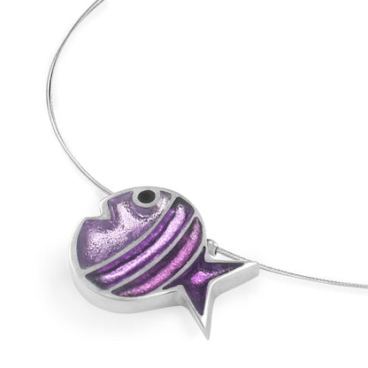 Sweetpea Bubble Fish Stripe Shiny Pendant | The Jewellery Stop