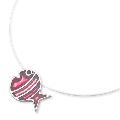 Flamingo Bubble Fish Stripe Shiny Pendant
