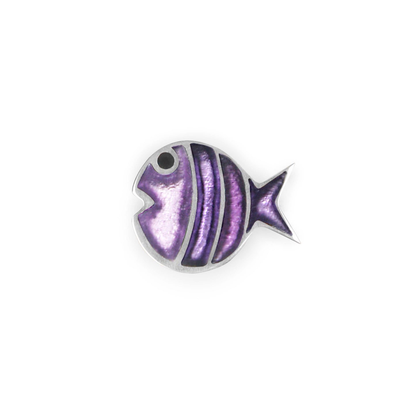 Sweetpea Bubble Fish Stripe Shiny Brooch