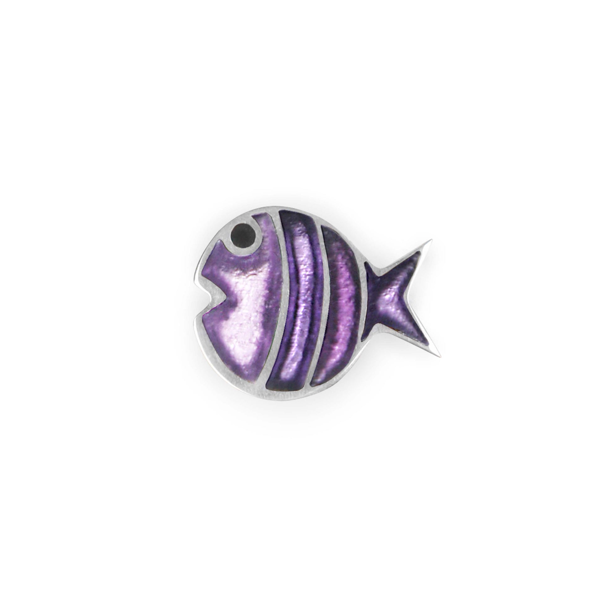 Sweetpea Bubble Fish Stripe Shiny Brooch | The Jewellery Stop