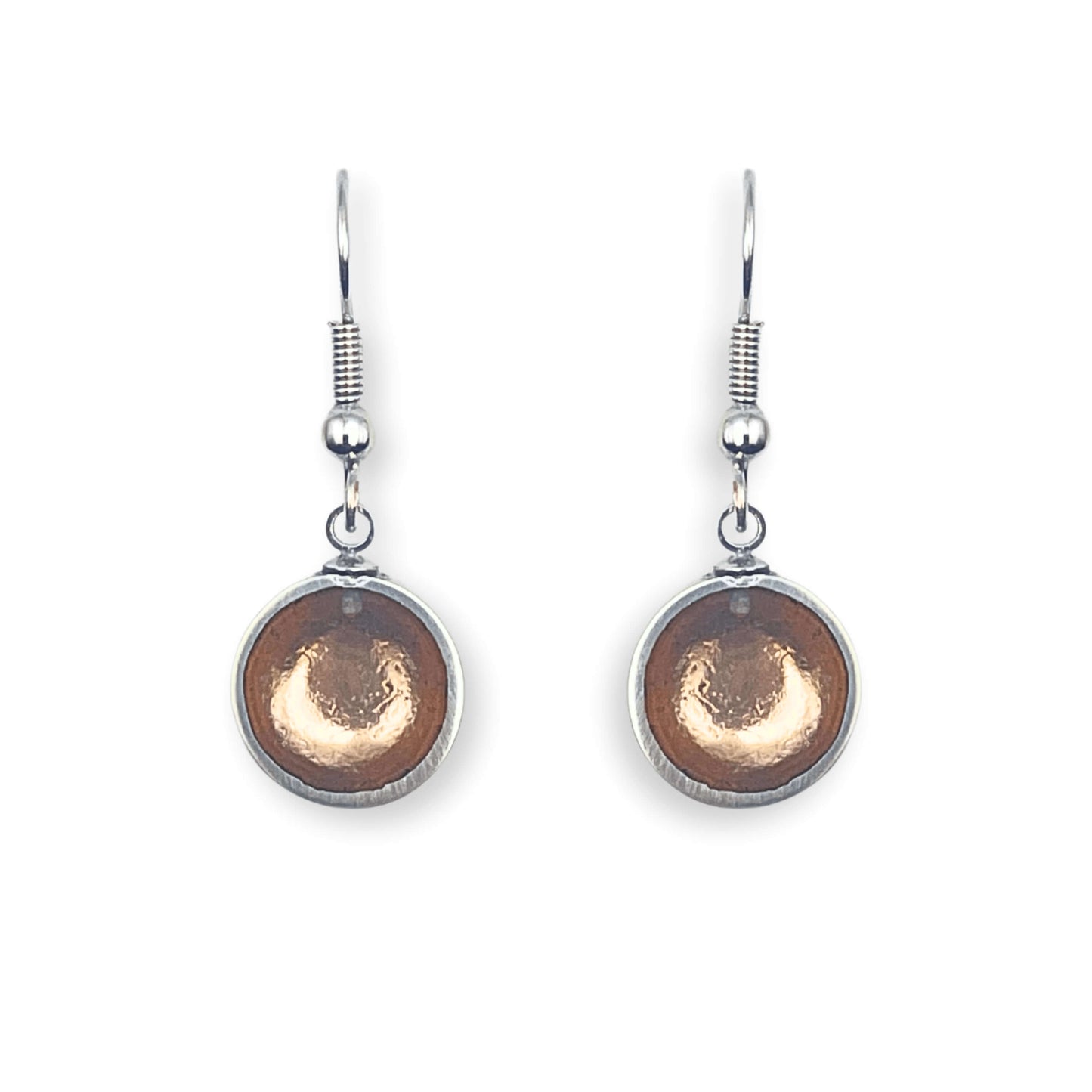 Nougat Bubble Extravaganza Shiny Fish Hook Earrings