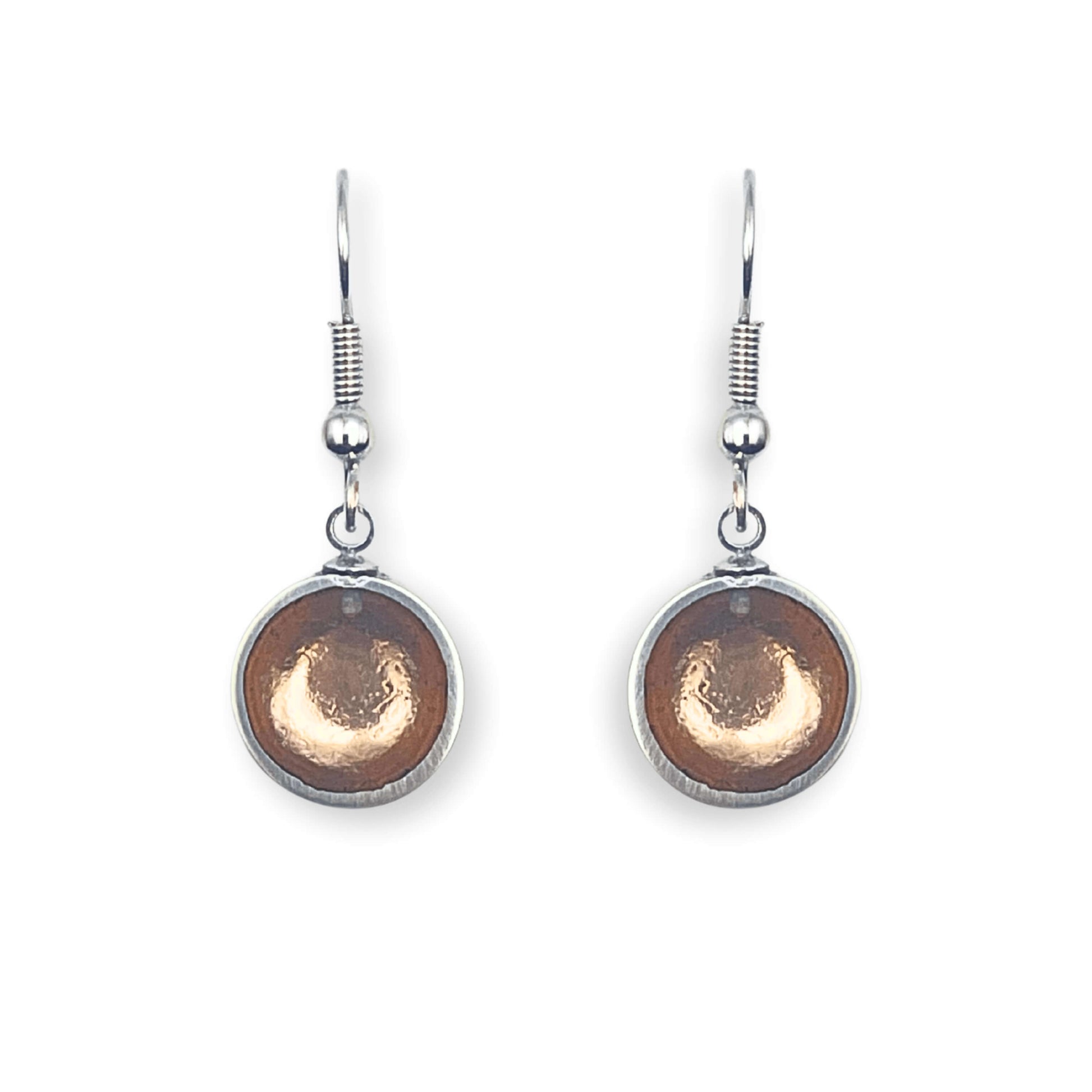 Nougat Bubble Extravaganza Shiny Fish Hook Earrings