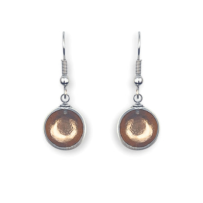 Nougat Bubble Extravaganza Shiny Fish Hook Earrings