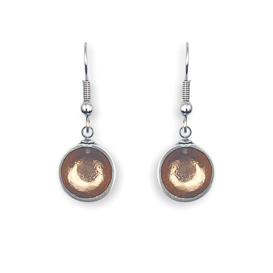 Nougat Bubble Extravaganza Shiny Fish Hook Earrings