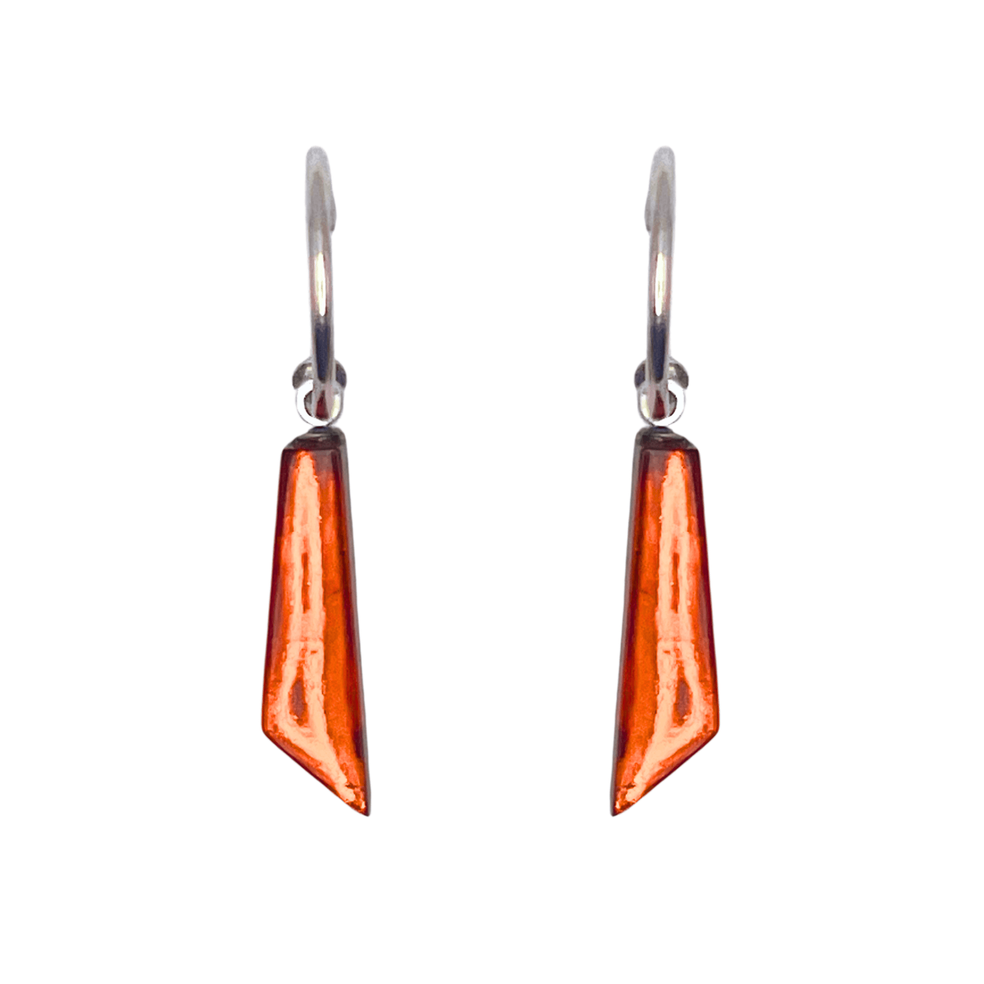 Chilli Icicle Shiny Short Creole Earrings | The Jewellery Stop