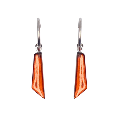 Chilli Icicle Shiny Short Creole Earrings | The Jewellery Stop