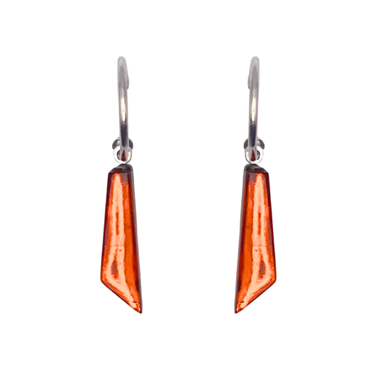 Chilli Icicle Shiny Short Creole Earrings | The Jewellery Stop