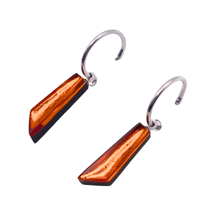 Chilli Icicle Shiny Short Creole Earrings | The Jewellery Stop