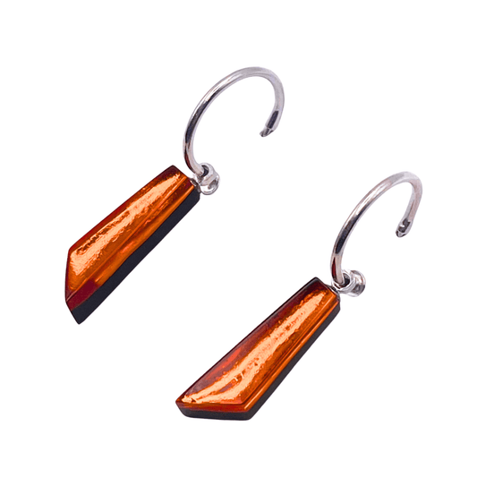Chilli Icicle Shiny Short Creole Earrings | The Jewellery Stop