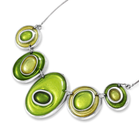 Citrus Organic Circles Shiny Necklace | The Jewellery Stop