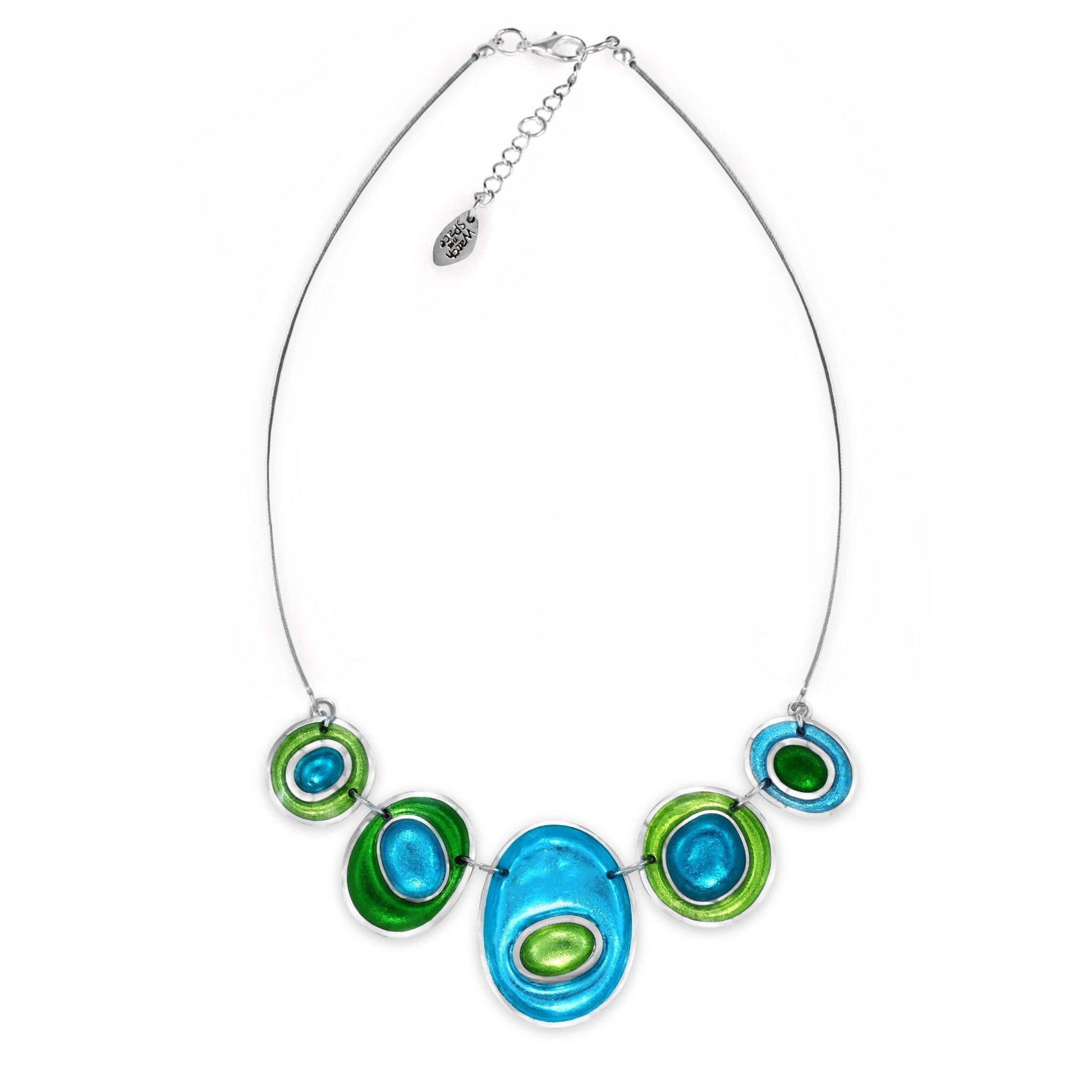 Neptune Organic Circles Shiny Necklace | The Jewellery Stop