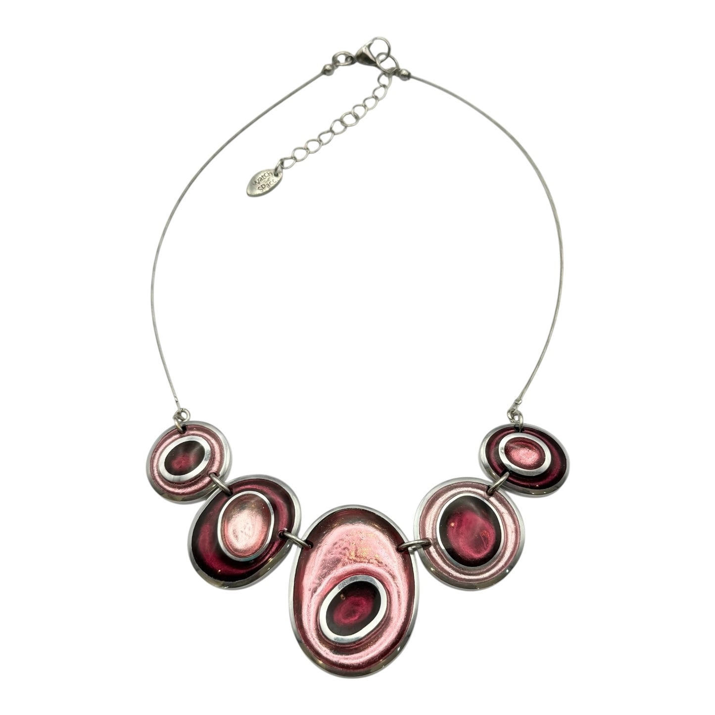 Peony Organic Circles Shiny Necklace