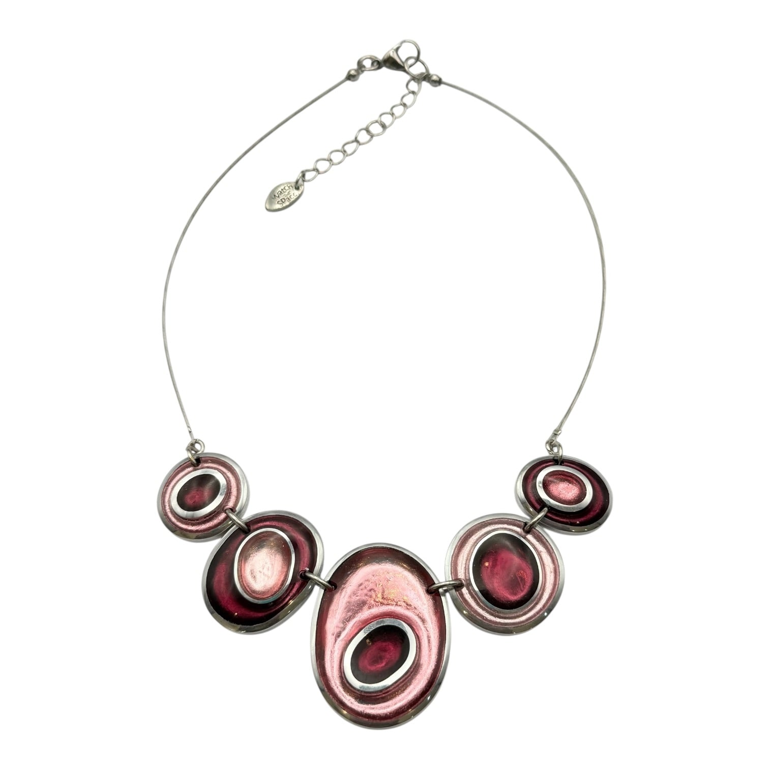 Peony Organic Circles Shiny Necklace