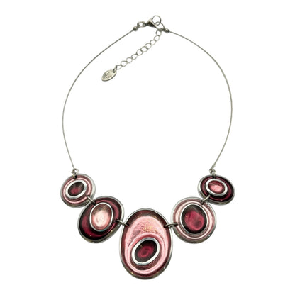 Peony Organic Circles Shiny Necklace