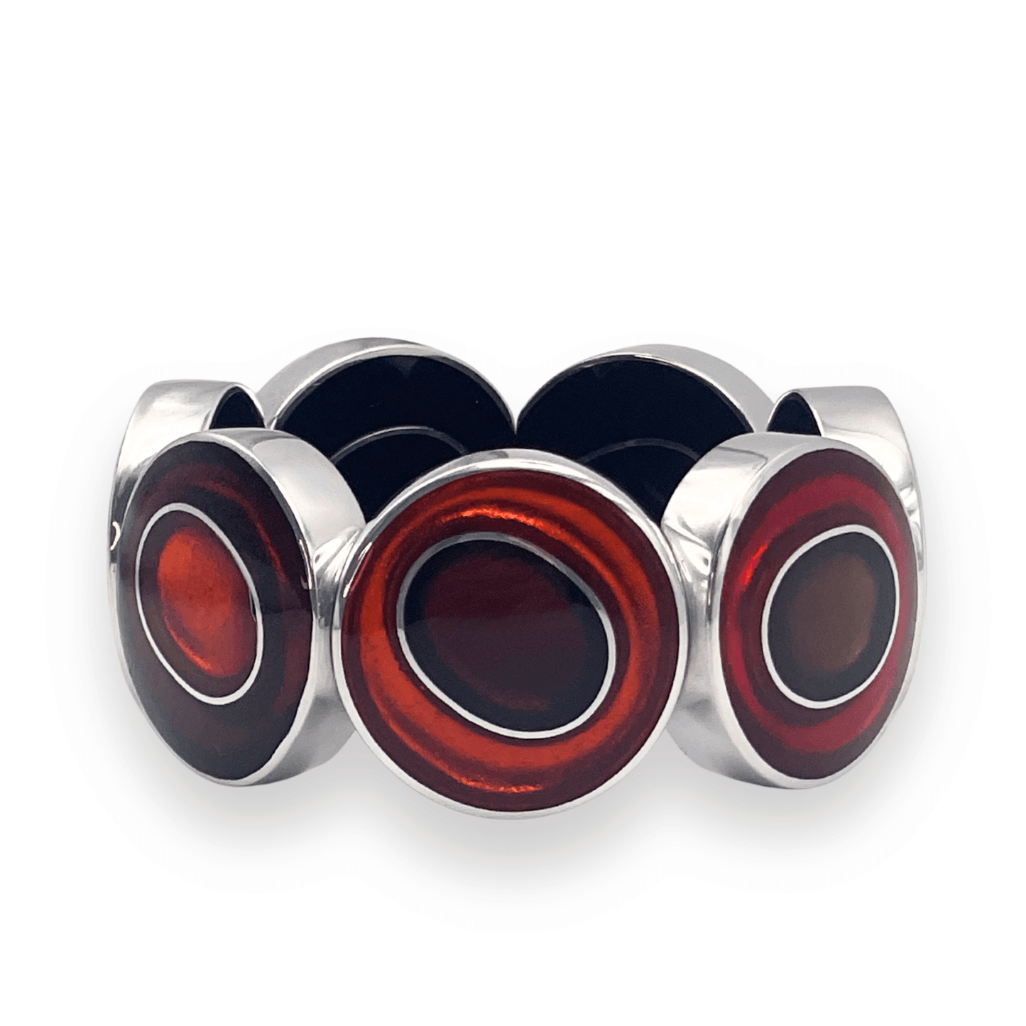 Chilli Organic Circles Shiny Bangle | The Jewellery Stop