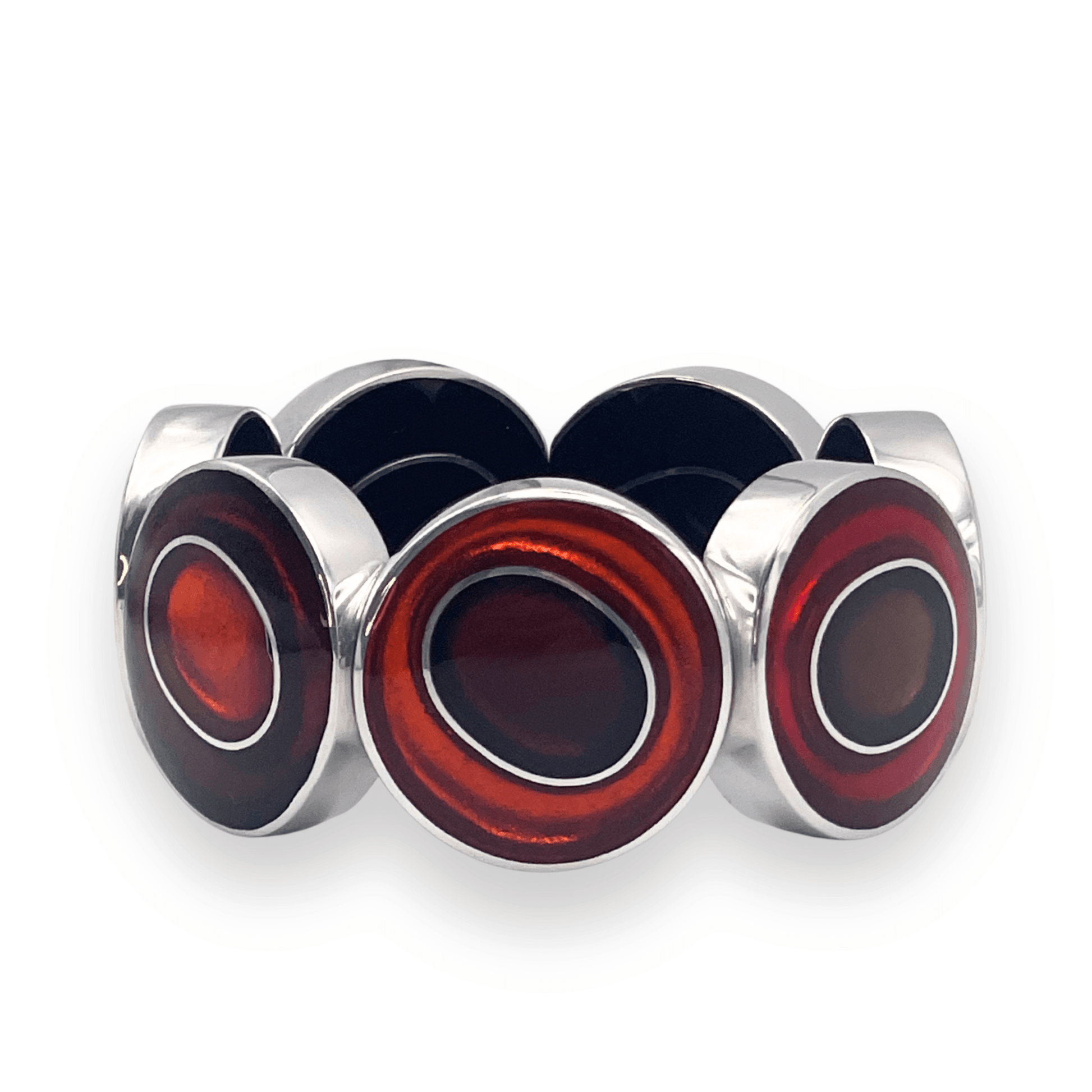 Chilli Organic Circles Shiny Bangle | The Jewellery Stop