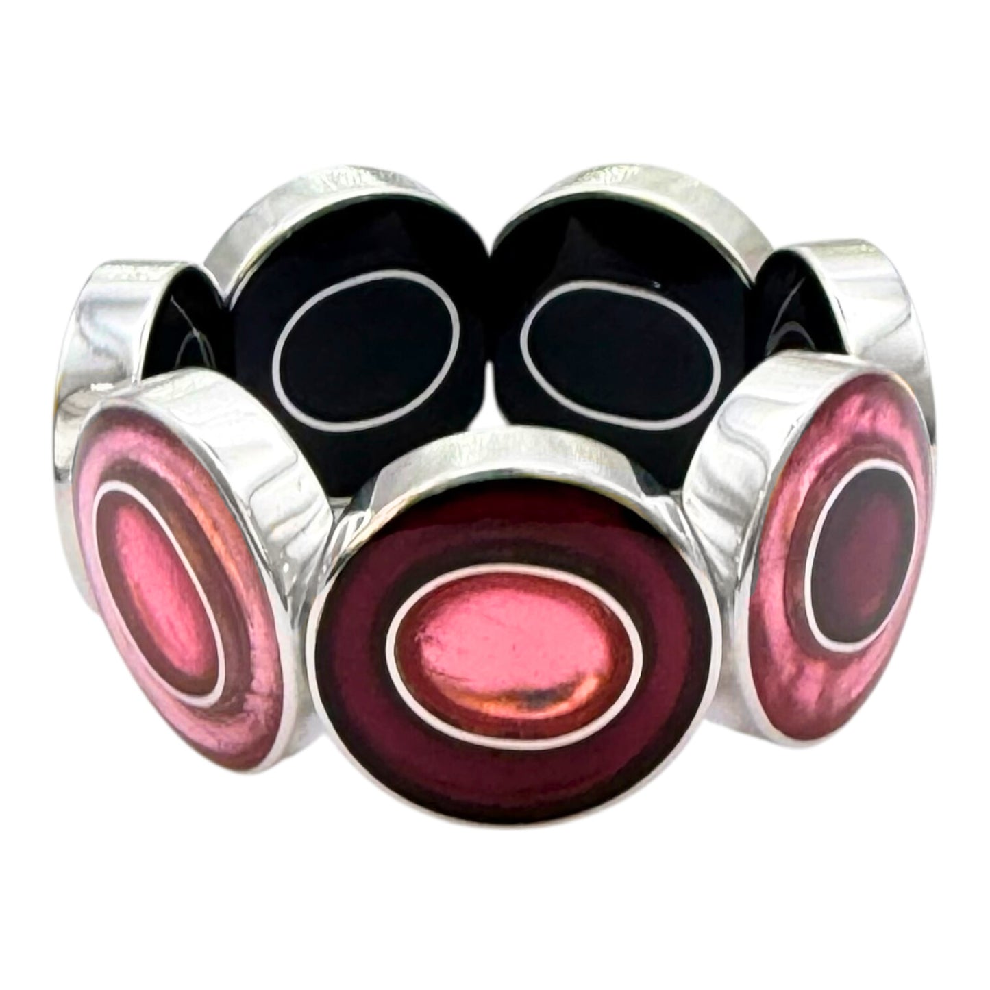 Peony Organic Circles Shiny Bangle