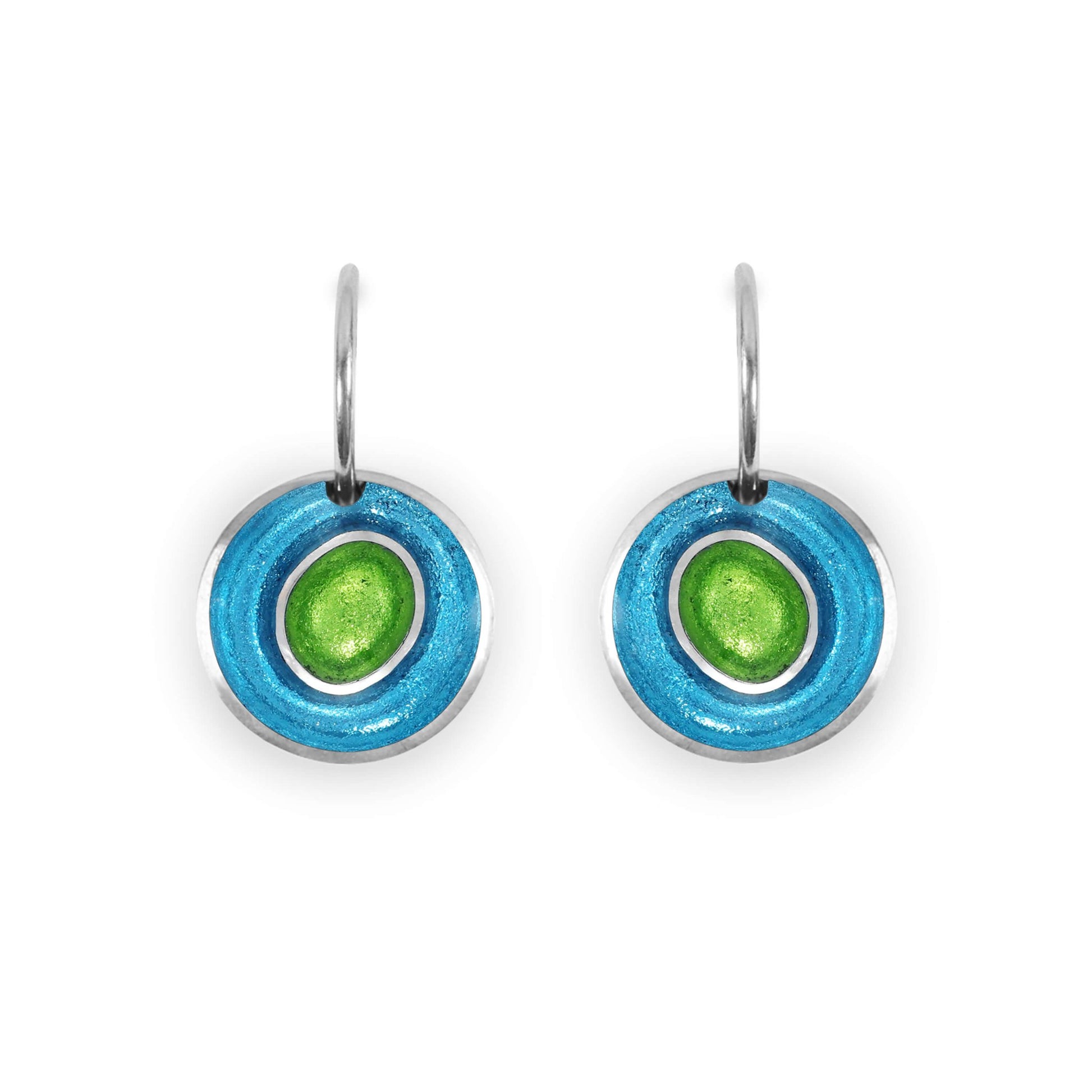 Neptune Organic Circles Shiny Creole Earrings | The Jewellery Stop