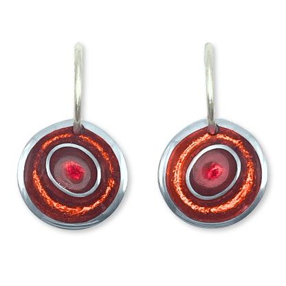 Chilli Organic Circles Shiny Creole Earrings | The Jewellery Stop