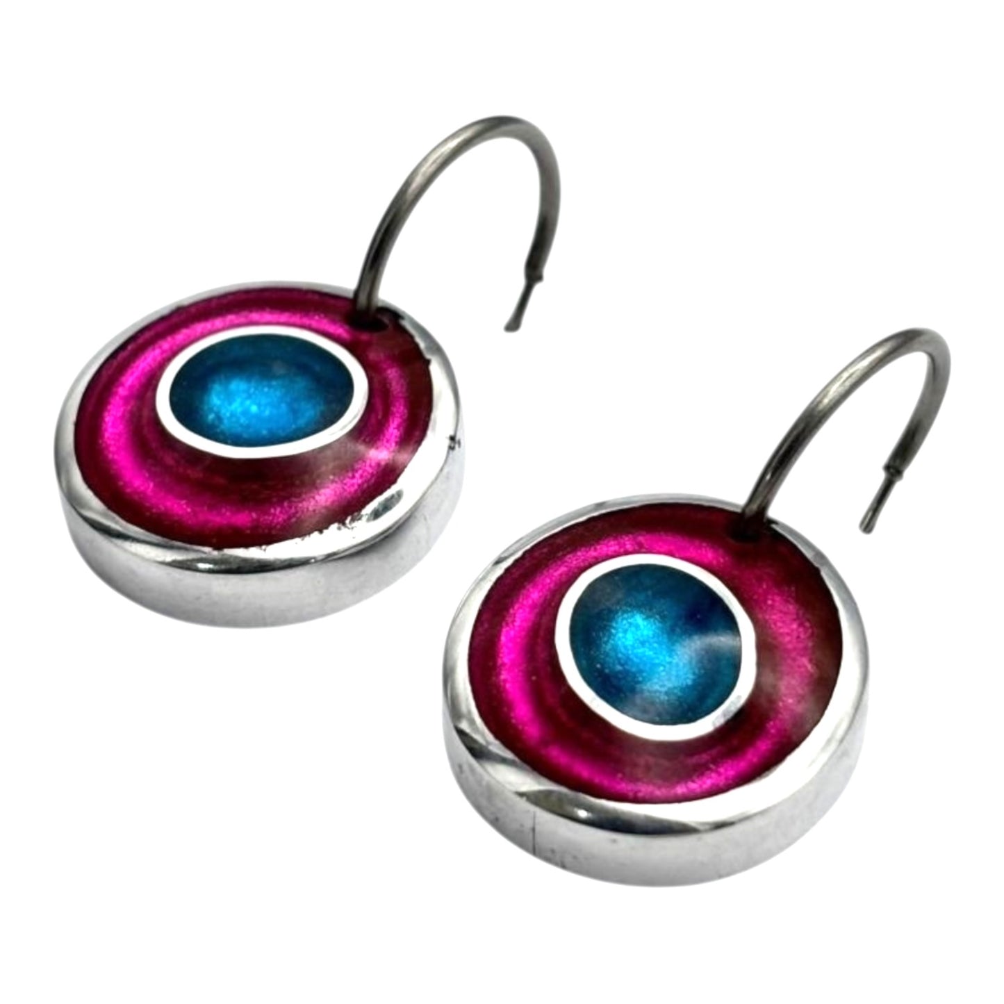 Paradise Organic Circles Shiny Creole Earrings | The Jewellery Stop