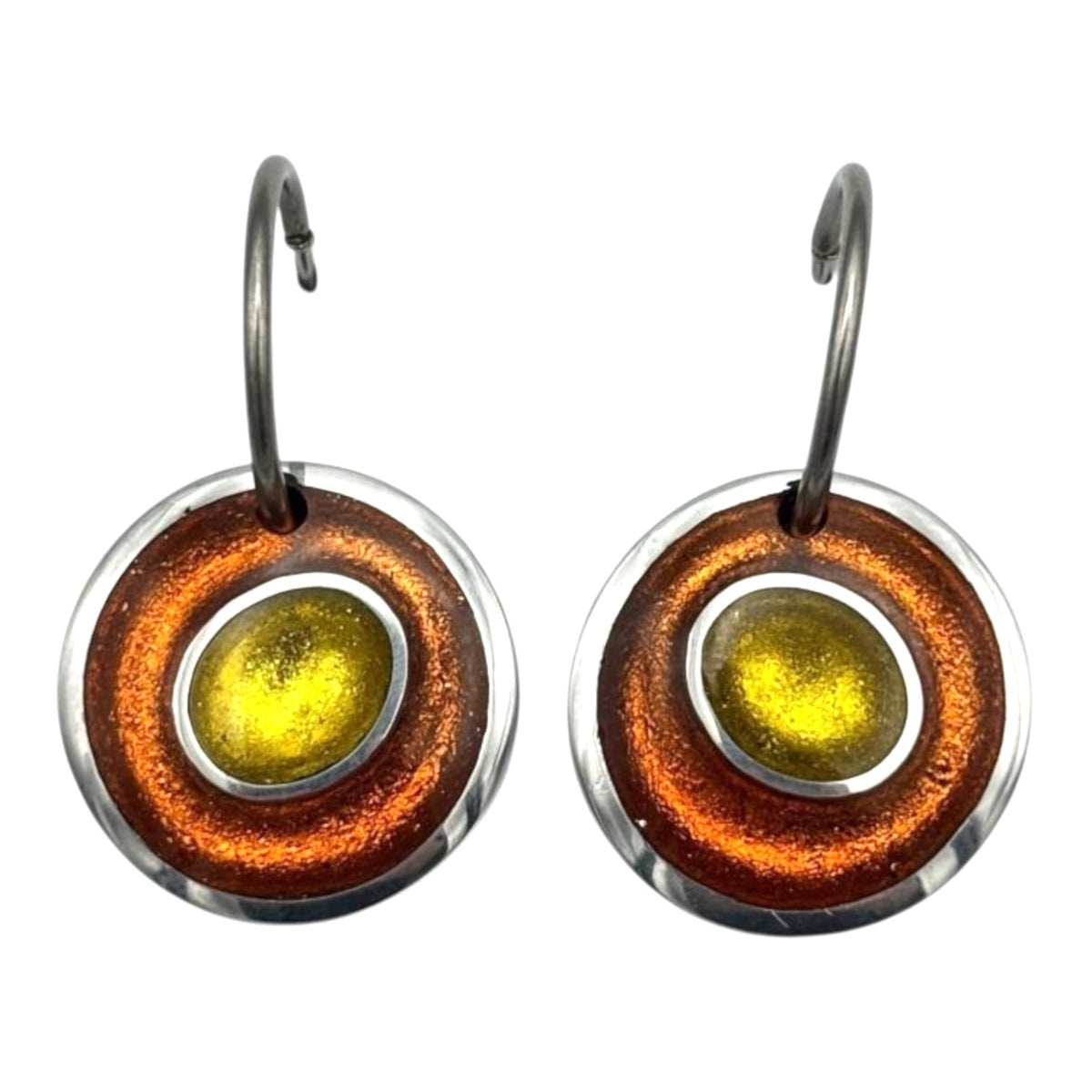 Zest Organic Circles Shiny Creole Earrings