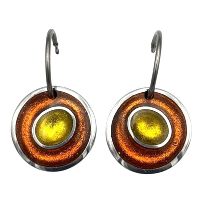 Zest Organic Circles Shiny Creole Earrings